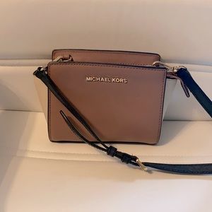 Michael Kors Selma Saffiank leather mini crossbody